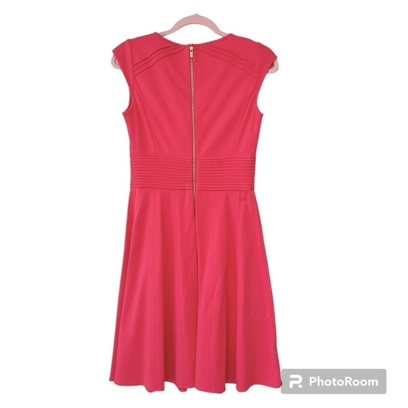 Elizabeth J Fit and Flare Dress with Pintuck Waistband Size 6 - Picture 6 of 8